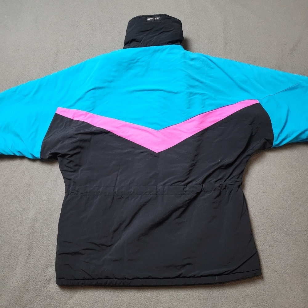 Maywest 80's / 90's style women's winter jacket size 12 Made In Canada - Picture 5 of 14